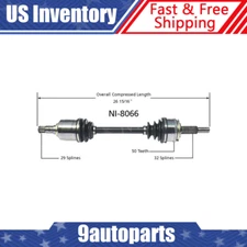 Fits 1993-2001 2002 Nissan Quest Mercury Villager Front Left CV Axle CV Joint