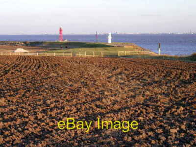 Photo 6x4 Paull Farmland View The white lighthouse is in the square but  c2003