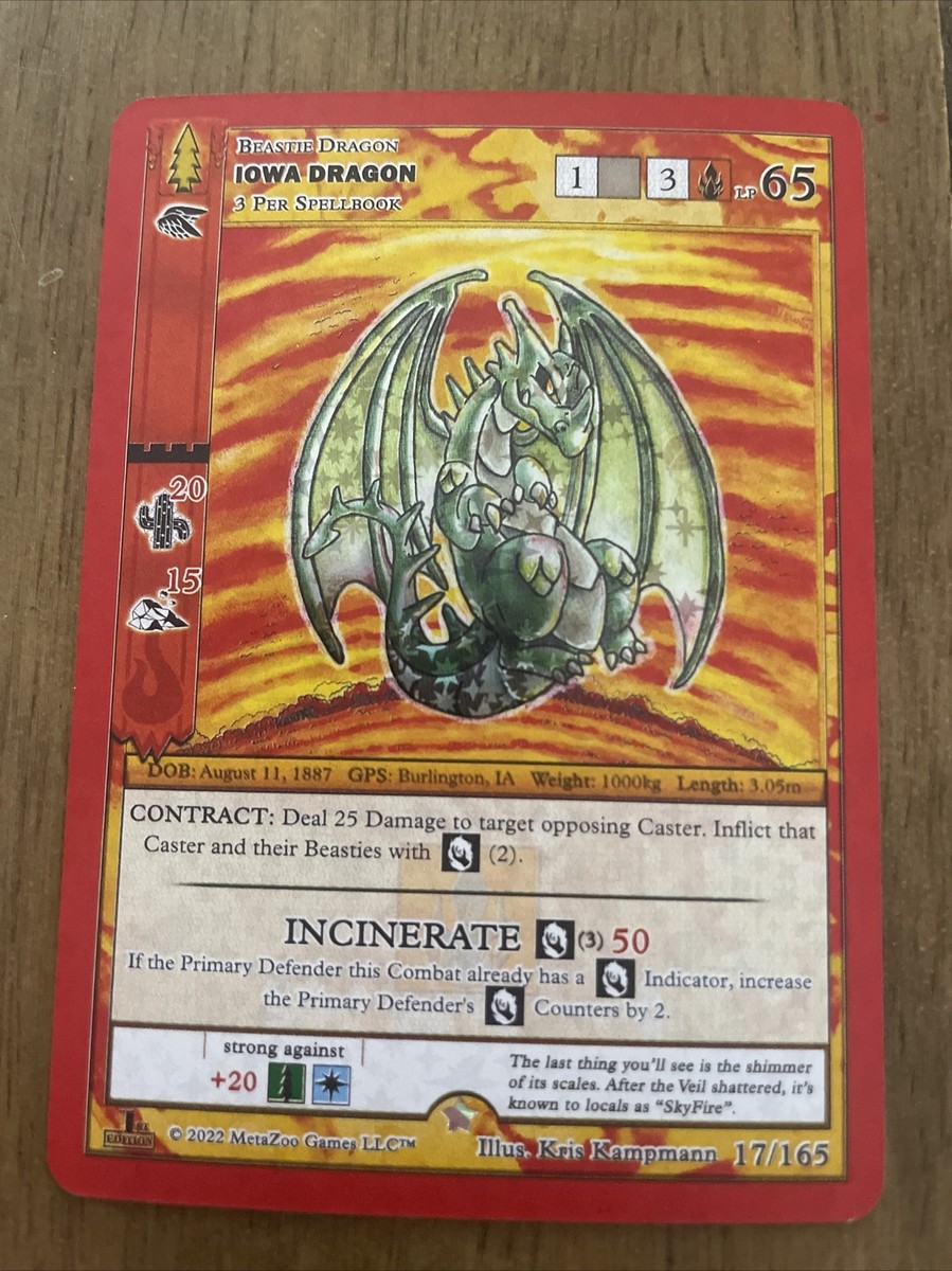 MetaZoo 1st Edition Wilderness Iowa Dragon 17/165 | eBay