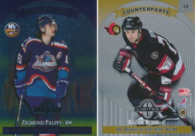 1997-98 Donruss Limited #12 ZIGMUND PALFFY / RADEK BONK - Islanders / Senators