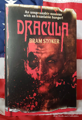 NEW Dracula by Bram Stoker Horror Halloween Vampire Hardcover with Dustjacket