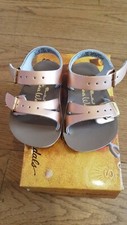 New Sun-San Salt Water Sandals,water safe Sea Wee style,rose gold , infant 0,NWT