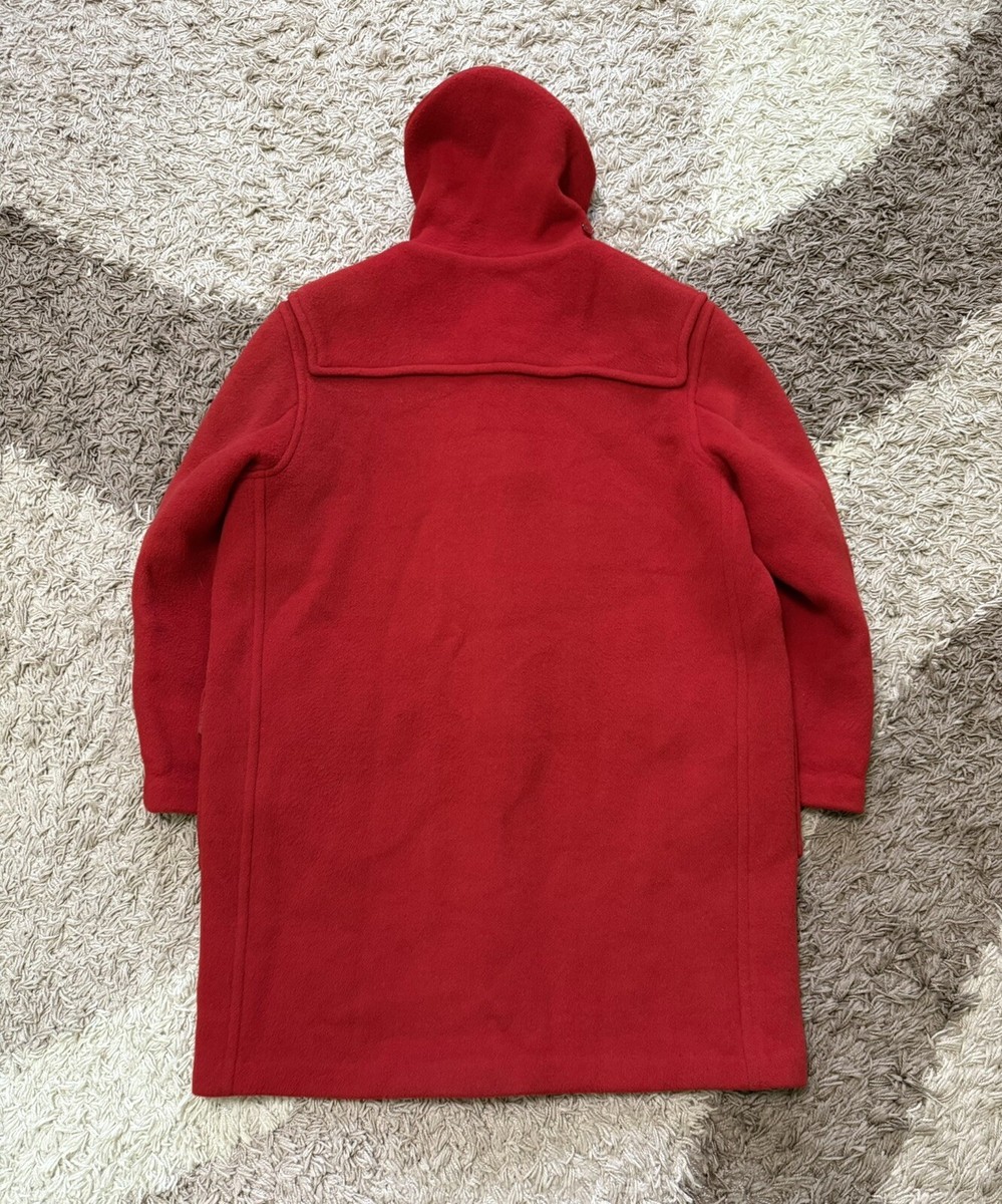 Vintage red wool Burberrys duffle coat size 54 Reg | eBay