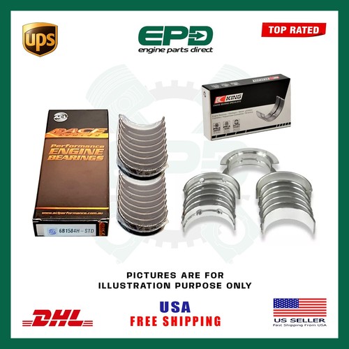 CRANKSHAFT MAIN & CONROD BEARINGS FOR BMW N55B30 3.0L MB7776SI + 6B51584H-STD