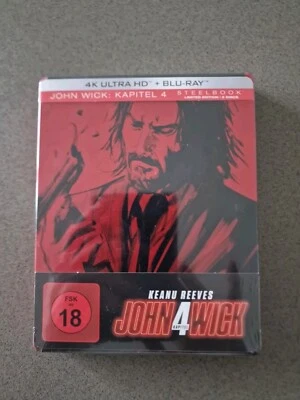 JOHN WICK , KAPITEL 4 STEELBOOK- 4K UHD & Bluray , NEU & OVP - Bild 1 von 3