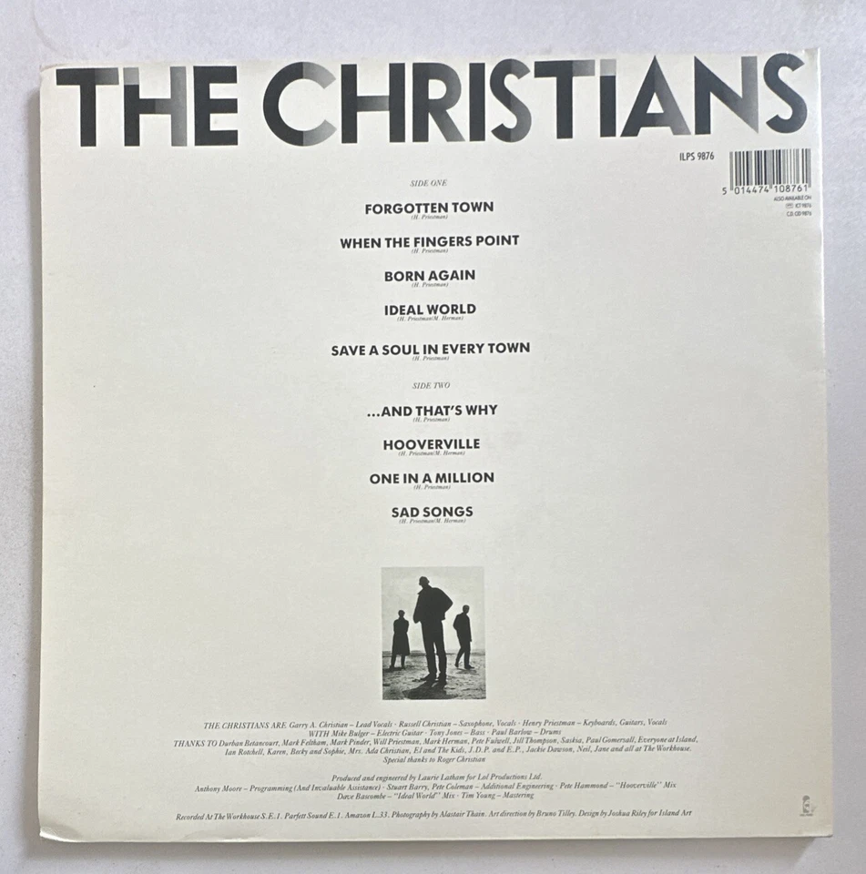 The Christians The Christians Vinyl LP Record ILPS 9876 Ex / Ex Foto 3 de 4