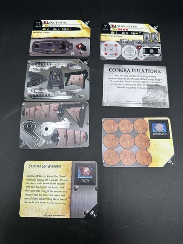Pirates CSG Fire & Steel Super Rare Cards 129 130 131 Silver Coffin Skin Flayer