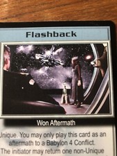 FLASHBACK SEVERED DREAMS BABYLON 5 CCG RARE CARD NEAR MINT NEVER PLAYED WITH