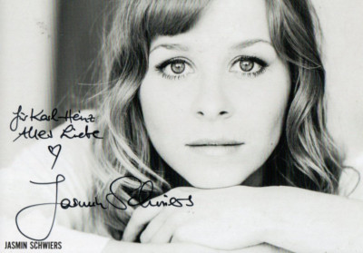 Autogramm - Jasmin Schwiers