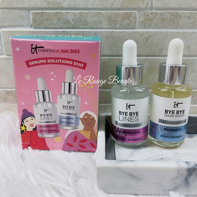 It Cosmetics Serums Duo - Bye Bye Lines + Dark Spots 2 Full size 1oz each