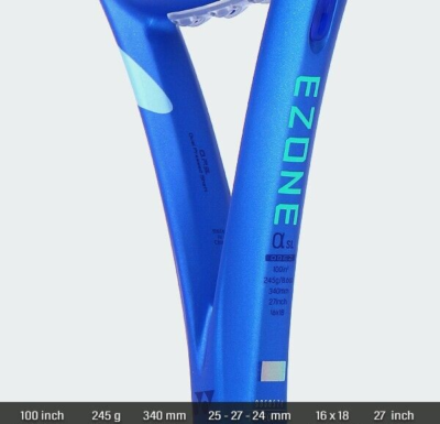 YONEX 2025 EZONE α SL 100 Tennis Racquet Racket 100sq 245g 16x18