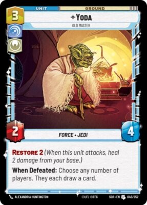 x3 Yoda - Old Master U Star Wars Spark of Rebellion M/NM