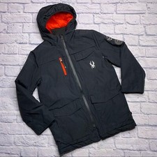 Spyder Hooded Parka in Black