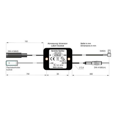 Crossover Active FM DAB+ Active Splitter Broadcast Distributor, Amplifier, Di...