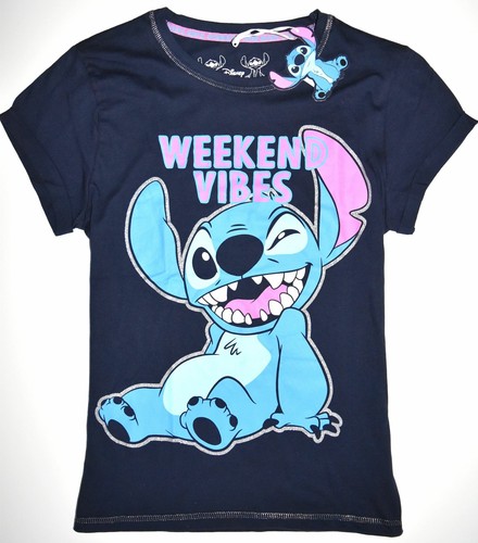 STITCH Camiseta Disney primark 100% algodón Lilo para mujer UK Tamaños de 6  a 20 | eBay