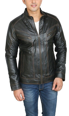 LV Mens Leather Jacket MotorRacer Biker Real Lambskin Leather Jacket Black Color