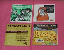 PENNSYLVANIA VIEW-MASTER REELS lot x4 State Tour, Dutch and Amish Country, more