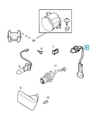 FOG LIGHT HARNESS ADAPTOR GENUINE VAUXHALL ASTRA VECTRA VXR 9270158 NEW - Picture 6 of 12