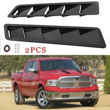 For Dodge Ram 1500 2500 3500 2pcs Hood Vent Scoop Louver Cover Air Flow Intake