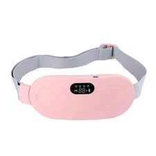Menstrual Heating Pad Abdominal Massager Warm Palace Belt Waist Vibration Massag