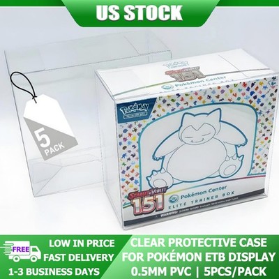 5/10/20/40 Pcs Transparent Protective Case For Pokemon Elite Trainer Box ETB
