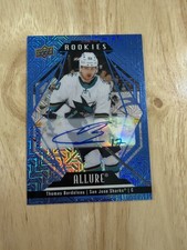 Thomas Bordeleau 2022-23 Upper Deck Allure #141 Rookie Blue Line Auto /35