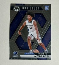 2024-25 Panini Mosaic Jaylen Wells NBA Debut RC #260 Memphis Grizzlies