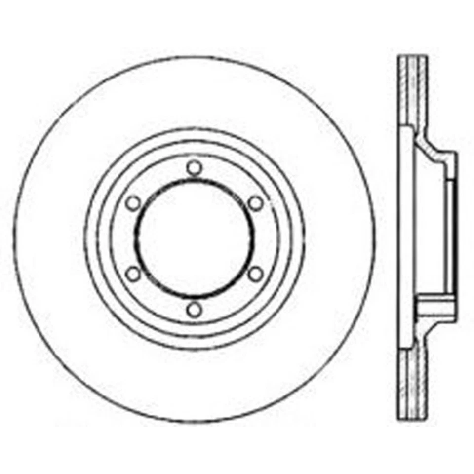 SET-CE121-46025-2 Centric Brake Discs 2-Wheel Set Front 4WD  for Pickup Ram 50 - Изображение 3 из 4