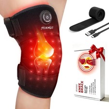 Red Light Therapy for Knee Brace Heated Knee Wrap for Pain Relief, Cordless I...