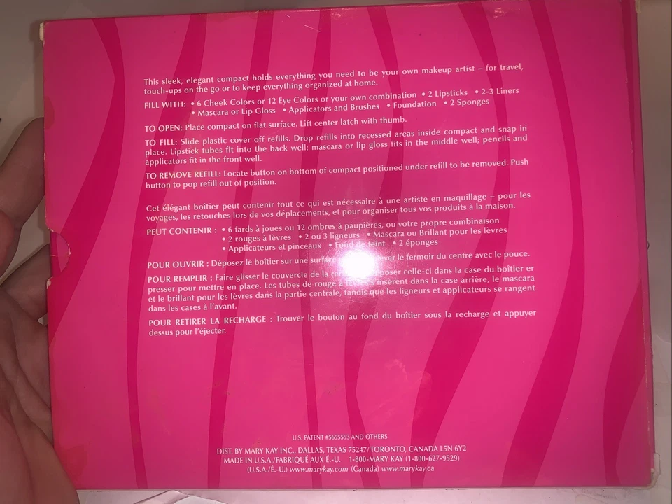Nuevo estuche de maquillaje gris compacto grande paleta de colores mary kay nuevo con caja rasguños Foto 2 de 4
