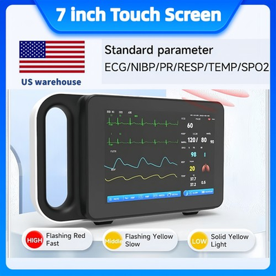 #ad #ad US warehouse 7 inch Touch screen 6 parameter Patient MonitorUltra Lightweight $339.00