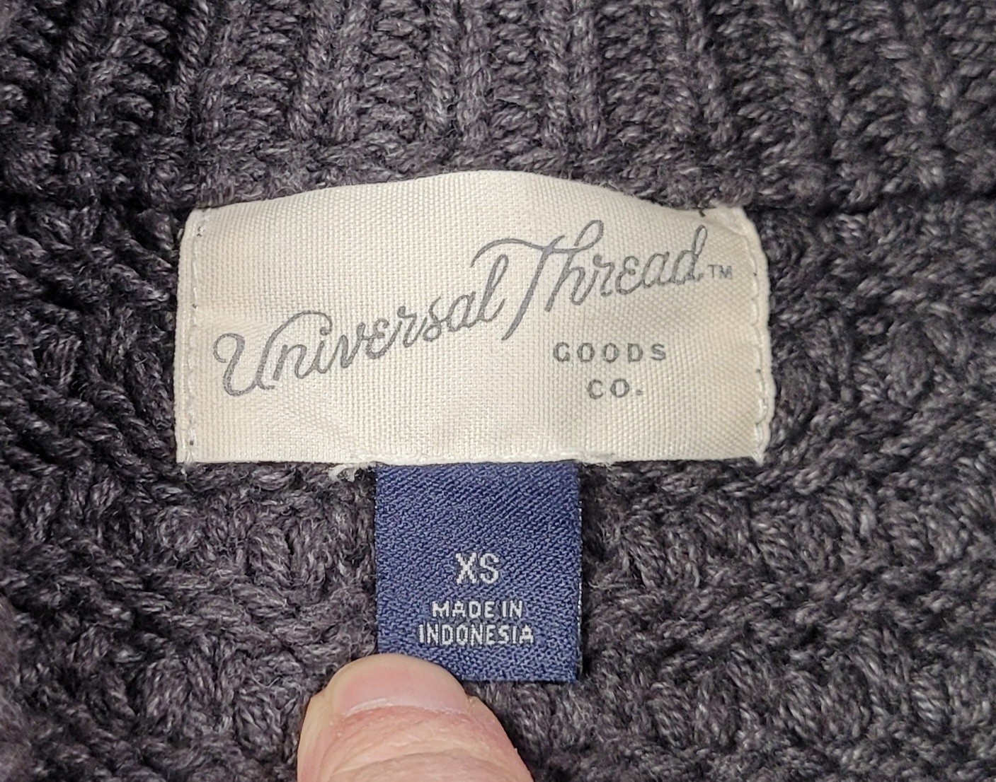 Universal Thread Dark Gray Knit Pullover Sweater … - image 4