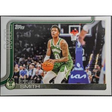 2025-26 Topps Flagship Basketball Tyler Smith Rookie Base Card #60 Bucks RC. rookie card picture