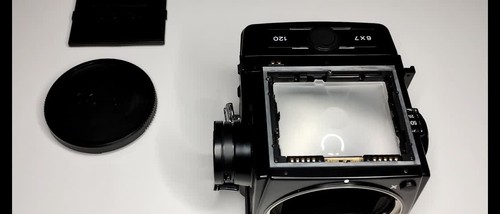 【COMO NUEVA】 Cámara fotográfica de formato medio Zenza Bronica GS-1 6x7 120 parte posterior de película de JAPÓN - Vídeo 1 de 1