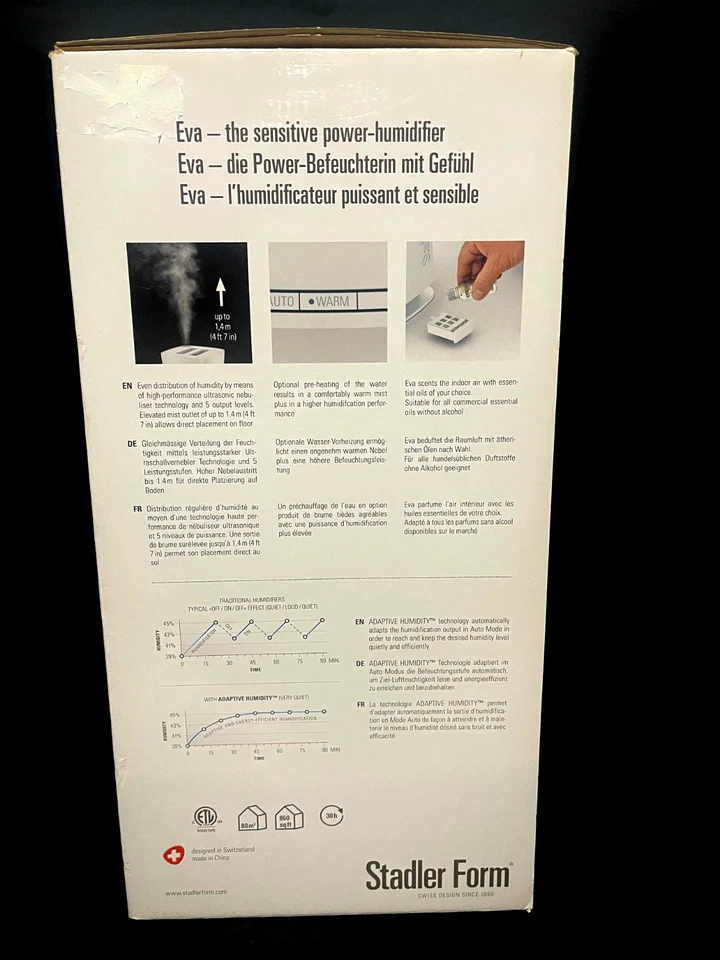 Stadler Form EVA Humidifier White Brand New - Image 3 of 3