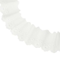 5 Yards ÖSenband Spitze 2.17 Inch Blumenspitze Band Zum NäHen Von Stoff Beige