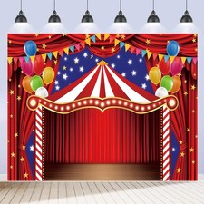 Carnival Circus Backdrop 10X8Ft for Photo Carnival Theme Party Decorations Backg