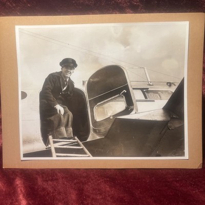 Byrd Antarctic Expedition U.S.S. Bear 1939 Artist Leland Curtis Getting Of Plane