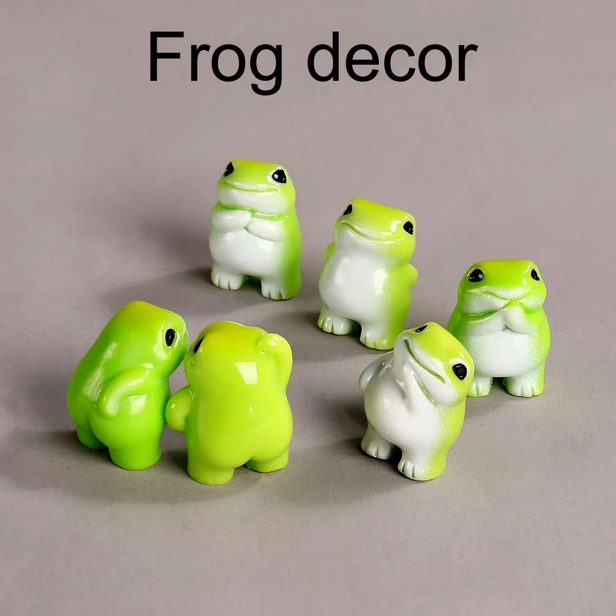 Mini Resin Frogs Figurines Tiny Animals Resin Figures 6 Pcs | eBay