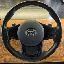 2020-2024 Toyota Gr Supra A90 Mkv Oem Black Leather Steering Wheel 2020-2024 Toyota Gr Supra A90 Mkv Oem Black Leather Steering Wheel