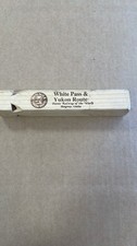 White Pass Yukon Alaska Wood Train Whistle Railroad Steam Engine Souvenir New