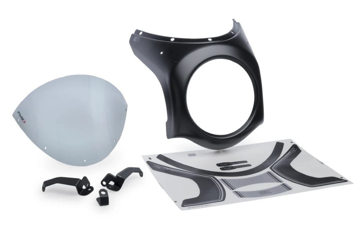 Puig Lt Smoke Retro Blk Semifairing & Screen Honda CB650 R Neo Sports Cafe 24-25