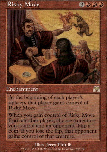 2002 Magic The Gathering Onslaught Risky Move #223 Light Play 1btcb