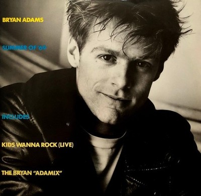 BRYAN ADAMS Summer of '69 Kids Wanna Rock & HITS Megamix 1985 UK 12''