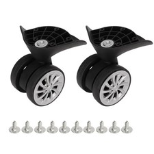 1 Pair Luggage Suitcase Wheels, Luggage Wheels Travel Suitcase Caster Wheels ...