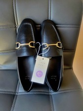 A New Day Shoes Women's Sz 6.5 W Black Laurel Loafer Flats Slip On New