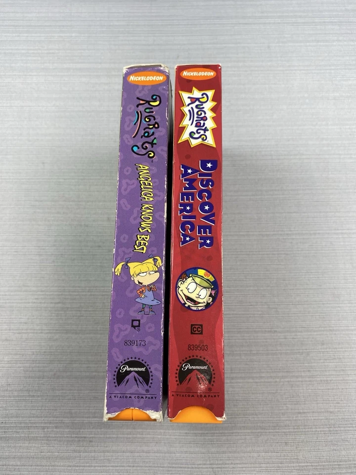 Rugrats - Discover America & Angelica Knows Best VHS Nick Orange Tapes - Image 3 of 4