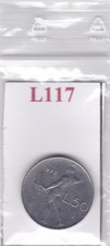 L117 Moneta Coin ITALIA Repubblica Italiana 50 Lire Vulcano 1975
