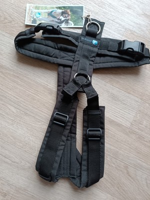 anny-x FUN Ergonomisches Hunde Y-Geschirr Größe M Brustgeschirr Schwarz