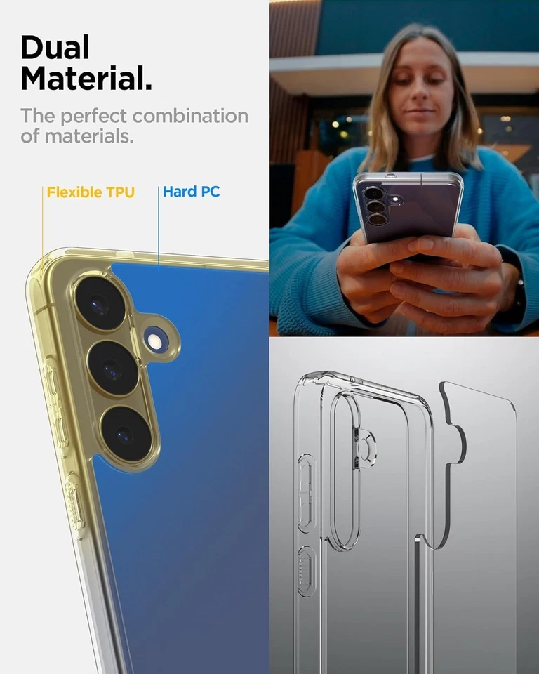 For Samsung Galaxy S25 FE 5G Shockproof Phone Clear Case Anti-Yellow Phone Cover - Image 4 of 4